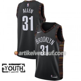 NBA Brooklyn Nets Trikot Jarrett Allen 31 2018-19 Nike City Edition Schwarz Swingman - Kinder